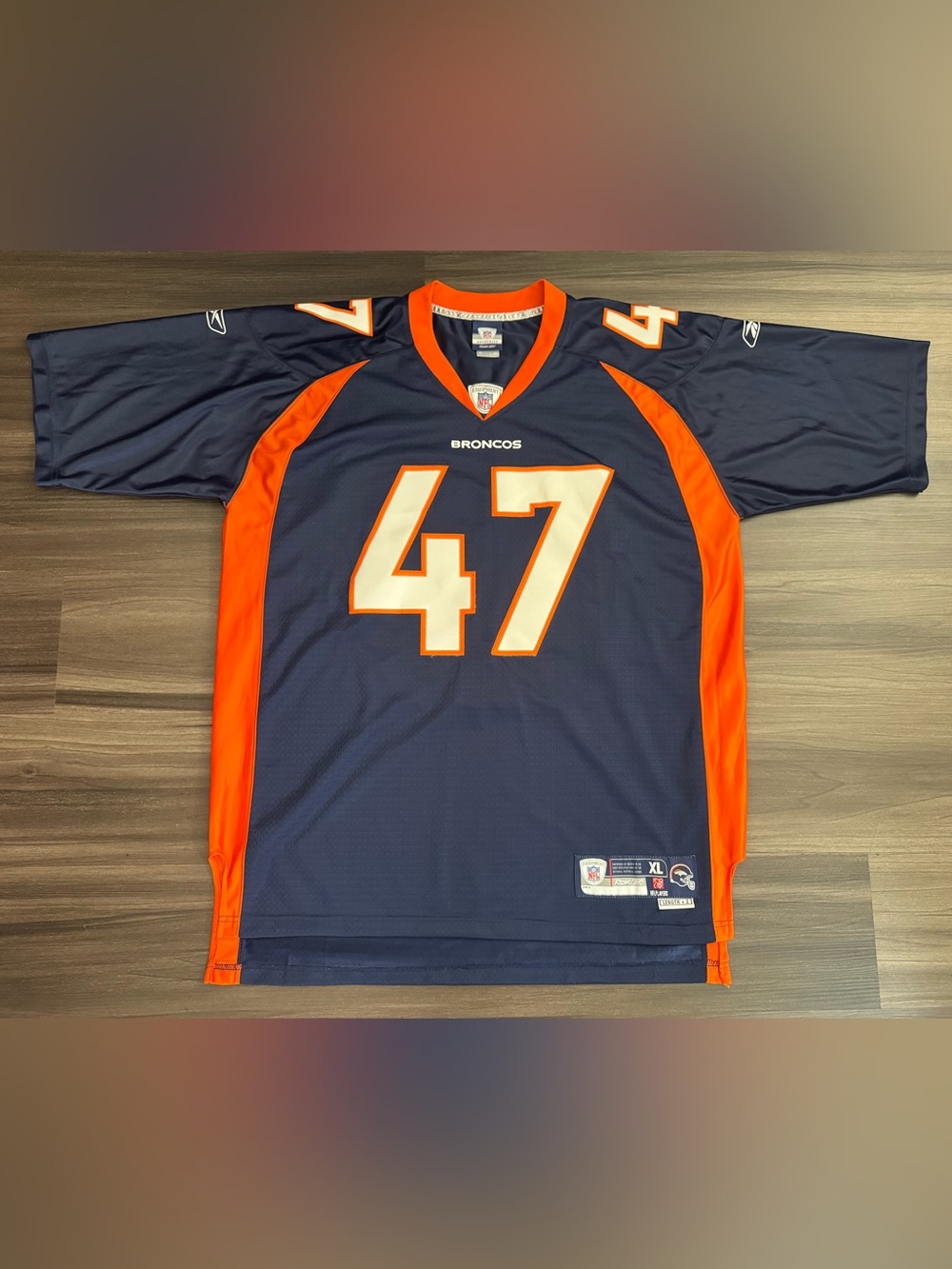 ReebokJohn Lynch #47 Denver Broncos NFL On-Field Stitched Home Jersey L+2 Men XL